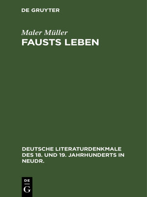 cover image of Fausts Leben